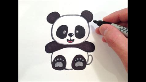 How To Draw A Cute Panda Bear Panda Drawing Easy Panda Drawing