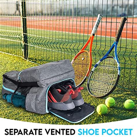 Limitless Sports Tennis Backpack With Shoe Compartment Vented Bag For