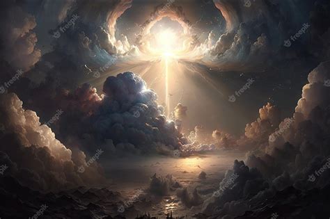 Premium Ai Image A View Of The Heavenly Realm With Its Expansive