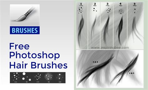 Free Photoshop Hair Brush Set By Para Vine Inspiring Bee