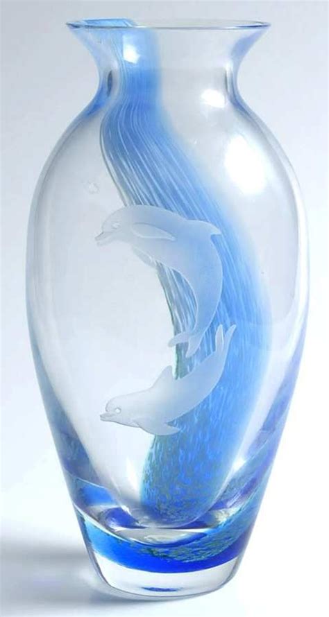 Lenox Dolphin Paradise Flower Vase Dolphin Decor Dolphin Art
