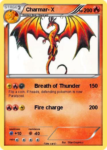 Pokémon Charmar X Breath Of Thunder My Pokemon Card