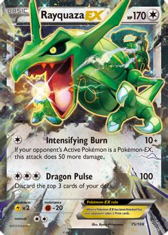 It can have a few minor spots, but scratches can never be allowed for nm cards. Rayquaza-EX Pokémon Card Value & Price | PokemonCardValue