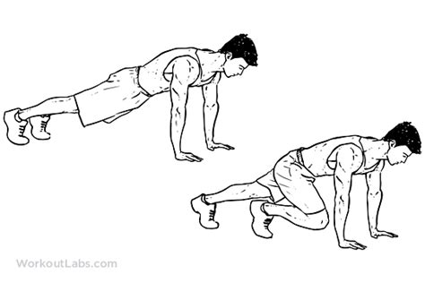 Mountain Climbers Illustrated Exercise Guide Workoutlabs