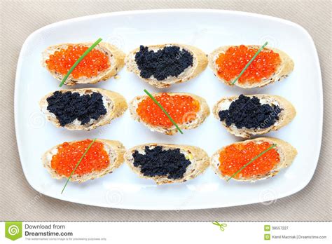 Caviar Plate Stock Image Image Of Salmon Appetizer 38557227