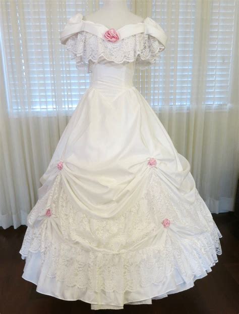 White Rosebud Gown Waist 24 — Civil War Ball Gowns And Costume