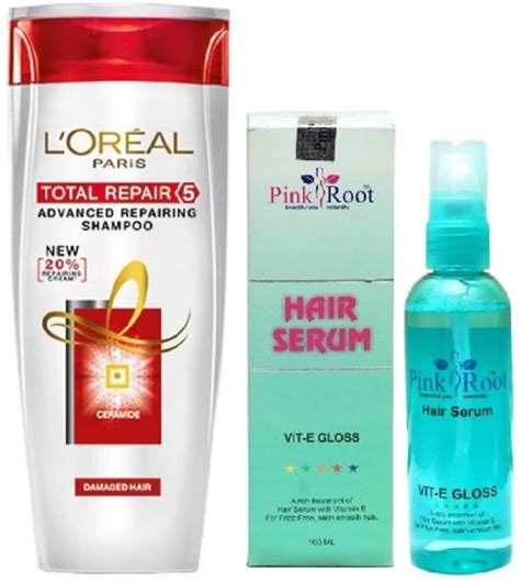 Hey everyone, welcome back to my channel. PINKROOT Hair Serum 100ml, L'OREAL PARIS SHAMPOO 360ML ...