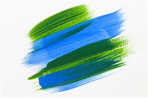 Watercolor Painting Colorful Greenblue Color Background Abstract