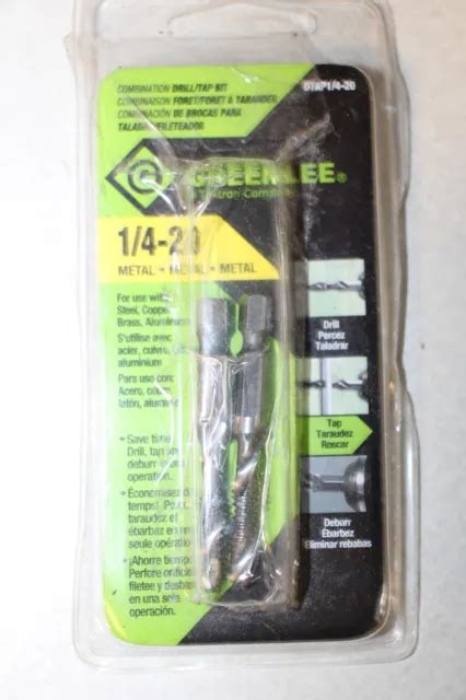 Greenlee Dtap14 20 Combination Drilltap Quick Change Hex 2 Pack 19
