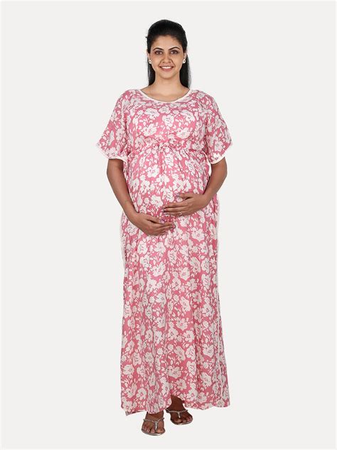 Maternity Nightie With Free Maskdana Pink