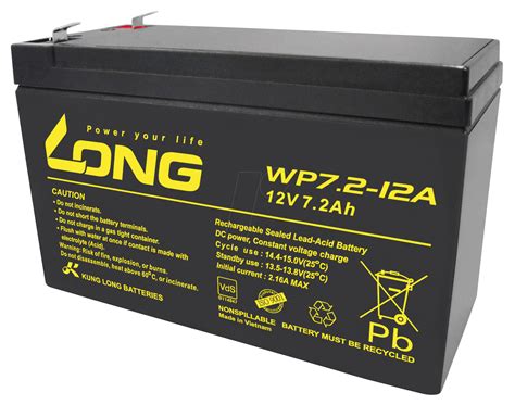Wp 72 12a 48 Maintenance Free Lead Fleece Battery 72 Ah 12 V At