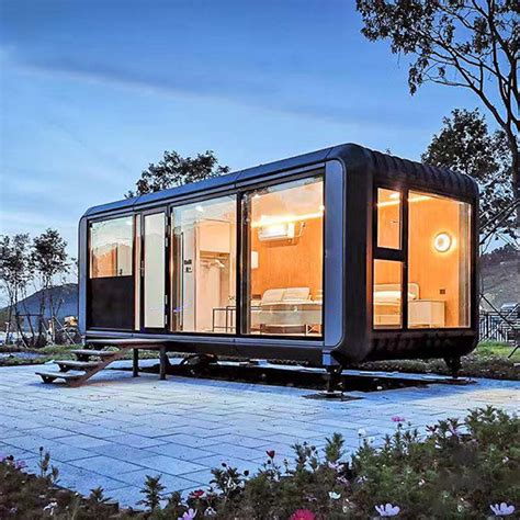 Luxury Prefabricated Container House Tiny Trailer For Futuristic House