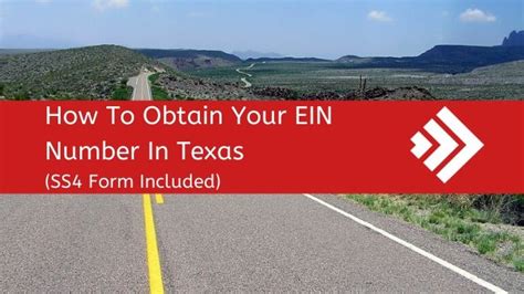 Ein Number Texas How To Get An Ein Number In Texas Step By Step
