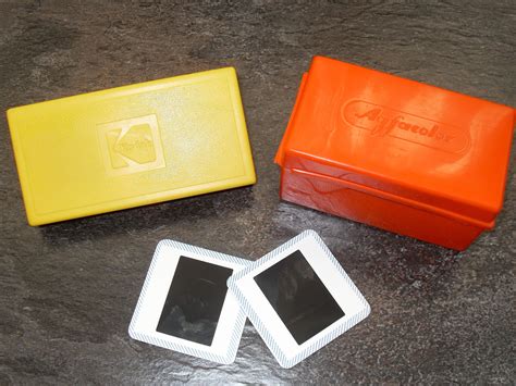 An Old Kodak And Agfacolour Slide Box And Slidesthis Is How You Collected Your Slides From The