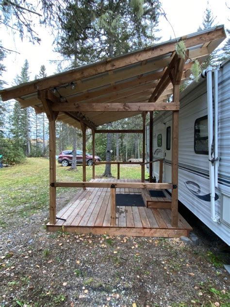 Trailer Awning Porch For Camper Trailer Living Patio