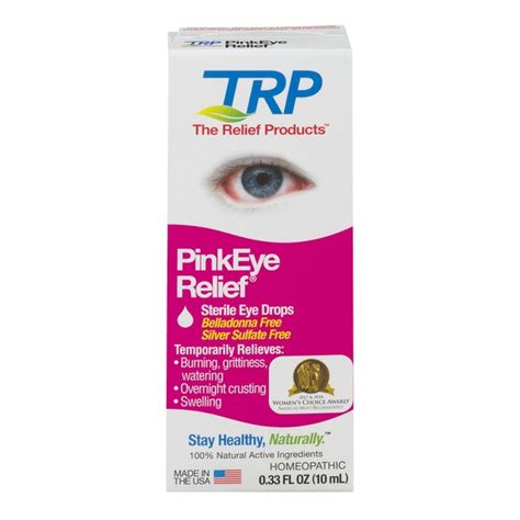 Trp Sterile Eye Drops Pink Eye Relief 033 Oz From Cvs Pharmacy