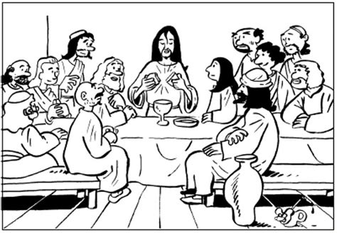 Pinto Dibujos Ofertorio del pan y el vino en la ultima cena de Jesús