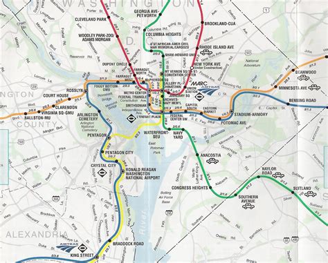 Mapa Metro Washington