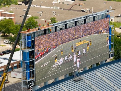 Michigan Stadium Updated With Two New Scoreboards
