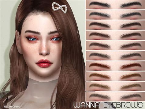 New Mesh Found In Tsr Category Sims 4 Eyebrows Sims 4 Eyebrows Sims