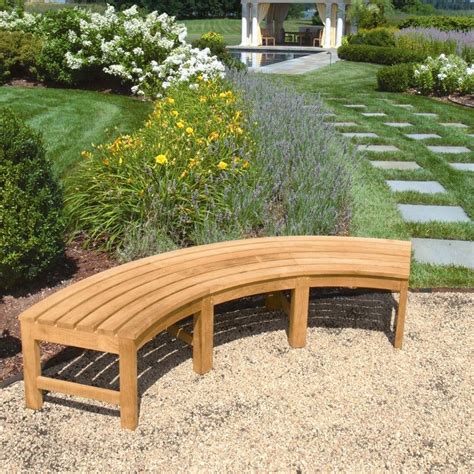 Circa 5 Ft Radius Curved Backless Bench Curved Outdoor Benches Curved Bench Teak Bench Outdoor