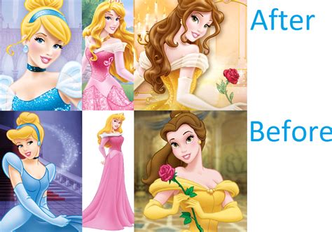 Disney Princesses New And Old Looks I Like Them Both