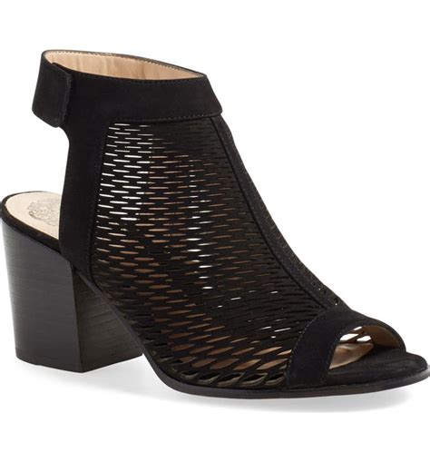 Vince Camuto Lavette Perforated Peep Toe Bootie Women Nordstrom