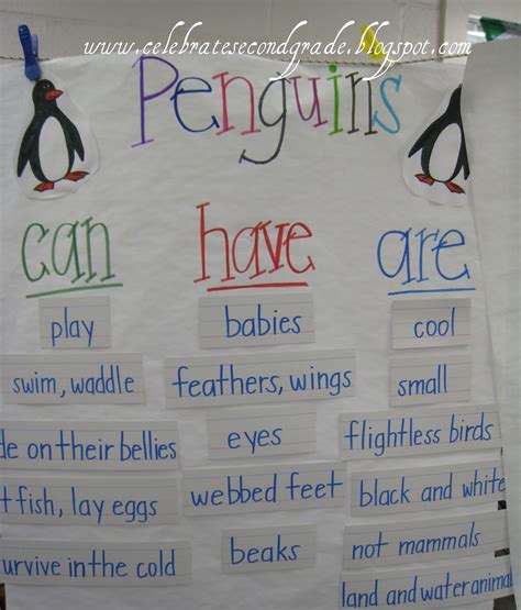 Celebrate Second Grade Second Grade Penguin Unit
