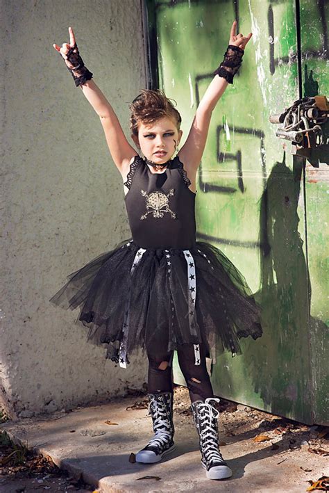 rock n roll ballerina rock star tutu dress halloween punk etsy