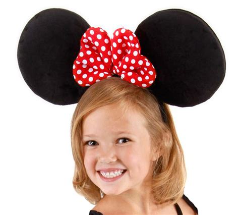 Disney Oversized Big Mickey Minnie Mouse Ears Headband Costume Hat