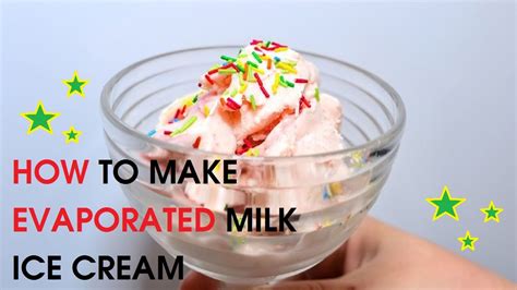 The thick and syrupy although good for some recipes, they are not the fresh cream required in my homemade ice cream recipe. How to Make Evaporated Milk Ice Cream - YouTube