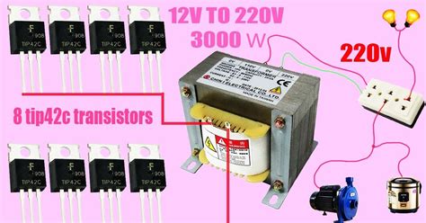 On Video How To Make A Simple Inverter 3000w 12 To 220v 2n3055