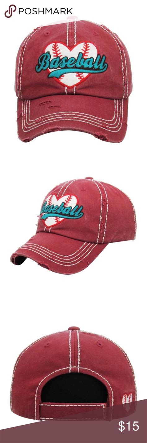 I ️ Baseball Vintage Style Baseball Cap Hat New Vintage Cap Boutique Accessories Women