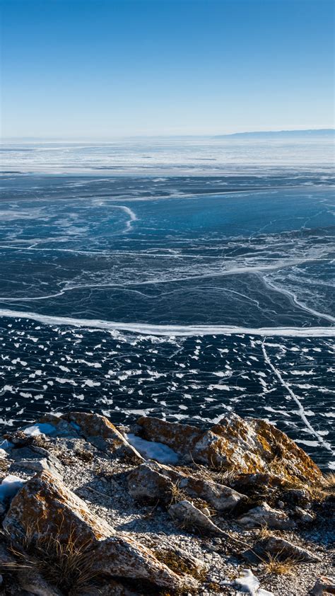 Wallpaper Lake Baikal Ice 8k Nature 15672