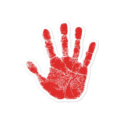 Red Hand Supporter Of Mmiw Sticker Native American Merchandise