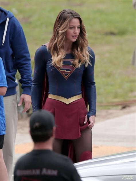 Melissa Benoist On The Set Of Supergirl 06 Gotceleb