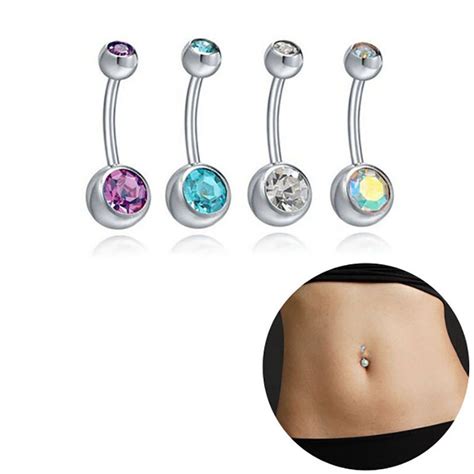 Fake Crystal Belly Piercing Women Body Jewelry Ombligo Septum Navel