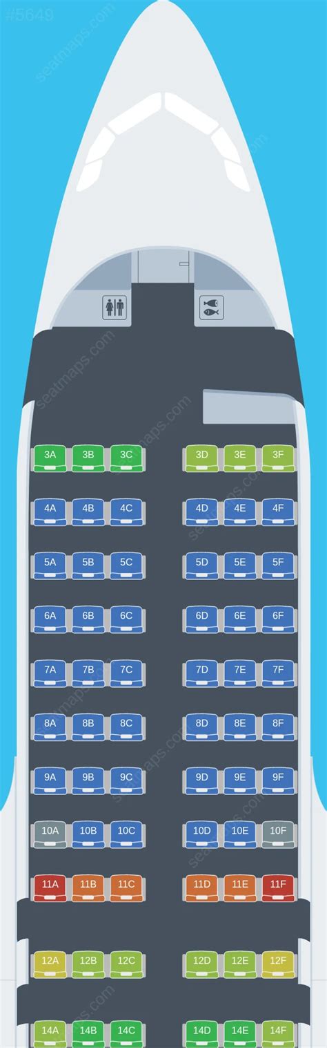 Seat Map Ratings Of Allegiant Air Airbus A319