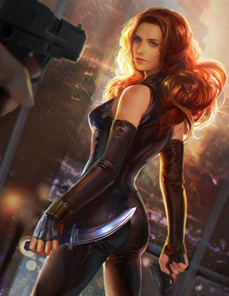Fan Yang Jiuge Black Widow Natasha Romanoff Avengers Series