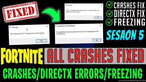 How To Fix All Fortnite Crashes And Technical Errors Fix Fortnite Application Crash Detected