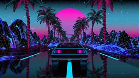 200 Synthwave Backgrounds