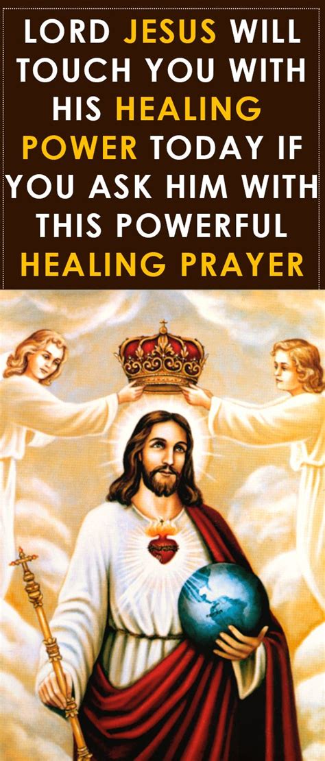 Jesus Will Touch You With His Healing Power Instantly If You Ask Him