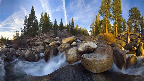 Wallpaper Mountain Streams And Stone Landscape 1680x1050 Hd Picture Image