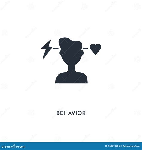 Behavior Icon Simple Element Illustration Isolated Trendy Filled