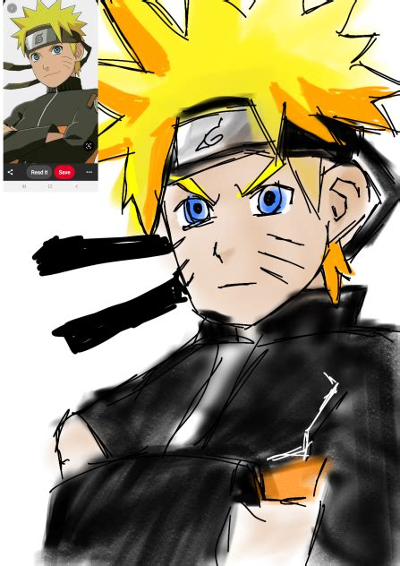 Naruto Sketch Ibispaint
