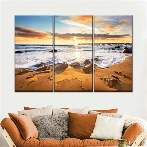 Blue Sky And Ocean Sunrise Wall Art In 2022 Photography Wall Art