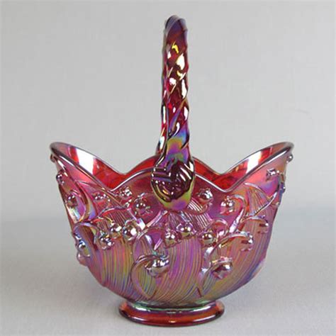 Contemporary Carnival Glass Baskets