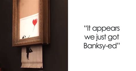Banksy recently shred a piece of his art at an auction at sotheby's in london. Banksy Artwork Shredded Itself Seconds After Being Sold ...