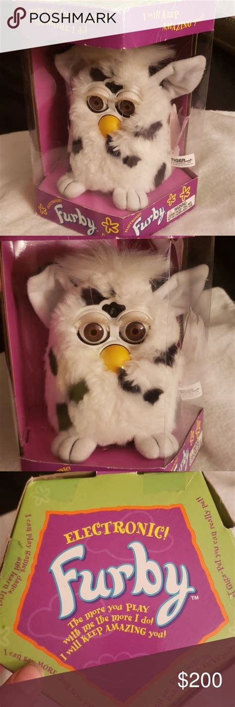 Original 1st Generation Furby 1998 With Box Furby Christmas Cats