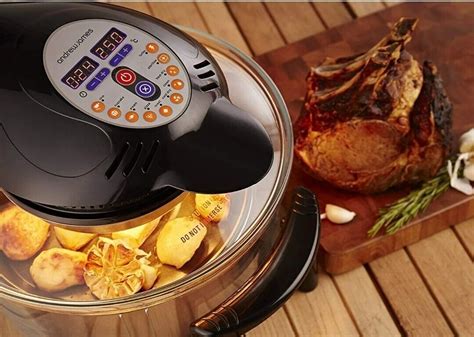 Digital Halogen Oven Cooker Hinged Lid With Accessories Spare Bulb Andrew James Ebay
